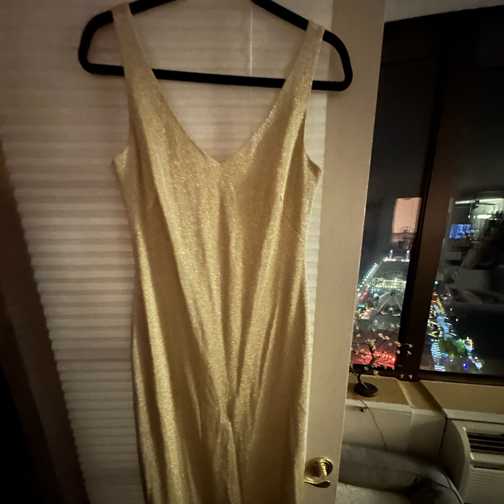 Gold Laundry Brand Long Gown
